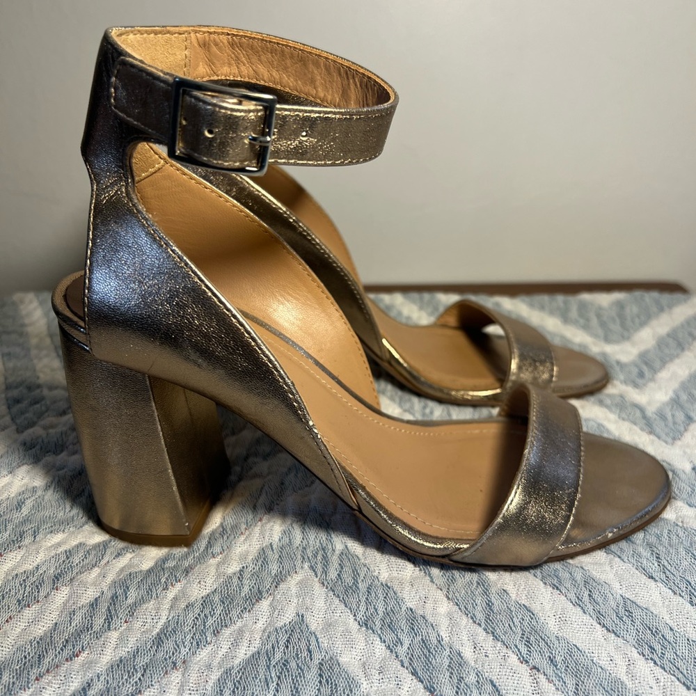 Rosé Gold Women's Sandals - Picture 2 of 8